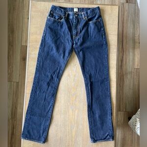 JCREW Urban Slim Dark Wash Blue Denim Jeans Men’s Size: 30W X 32L